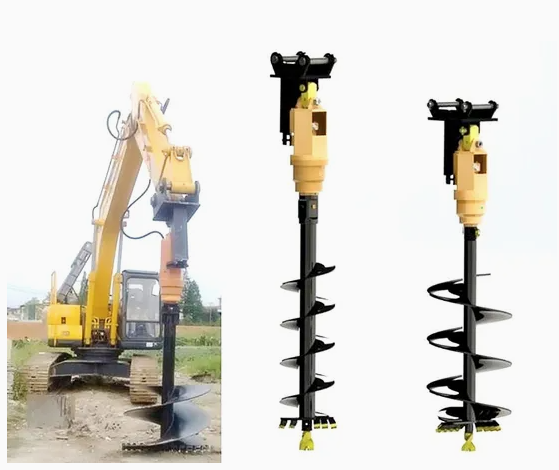 Auger Drill Attachment - Machine de forage de trous, accessoires