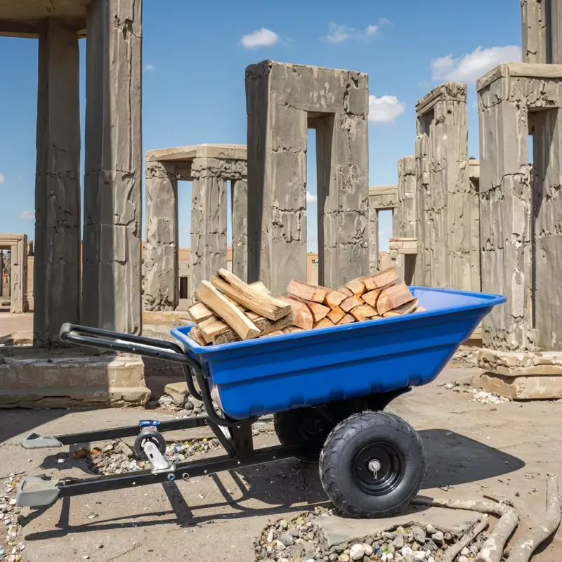 Heavy Equipment Hauling - Chariot basculant pivotant en polymère pour