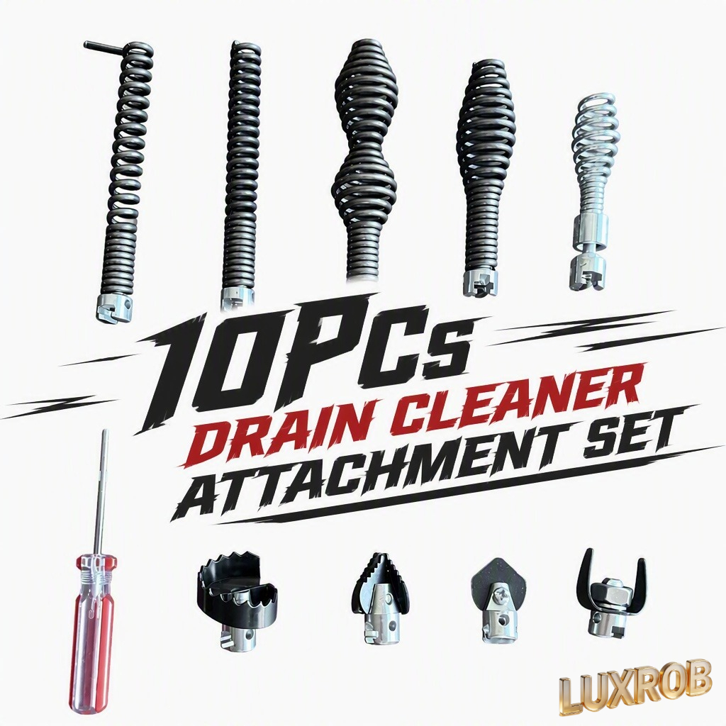 Auger Drill Attachment - Kit de 10 têtes de coupe