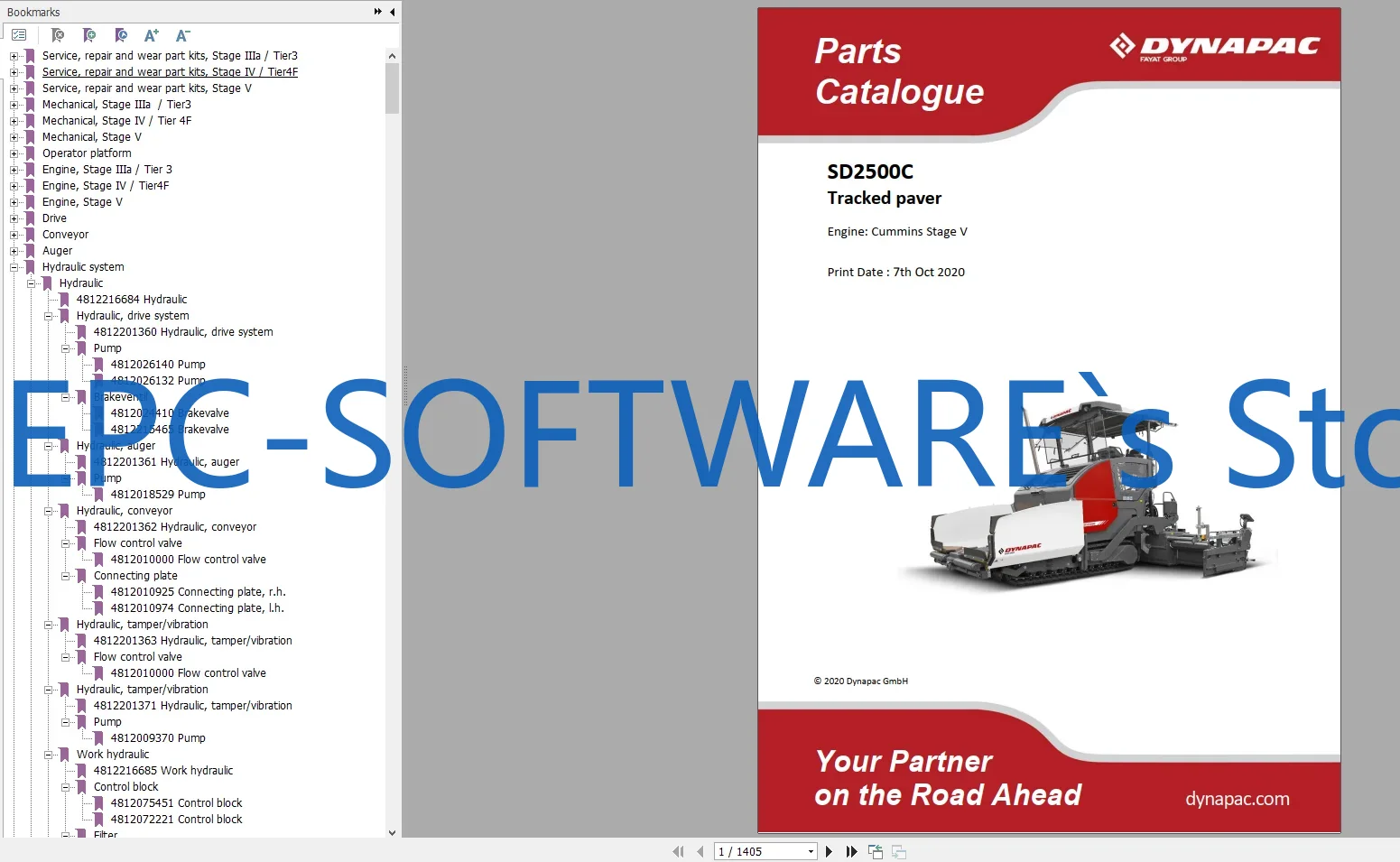 Heavy Equipment Software - EPC-SOFTWARE Dynapac Heavy Equipment 29,7 Go