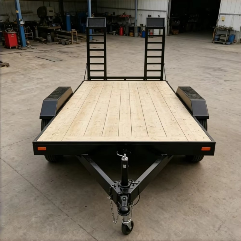 Remorque à plateau en bois à d - Heavy Equipment Hauling avis et prix