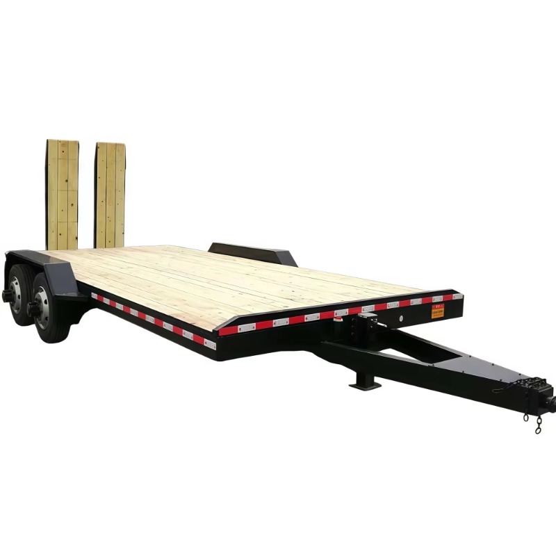 Remorque à plateau en bois à d - Heavy Equipment Hauling avis et prix